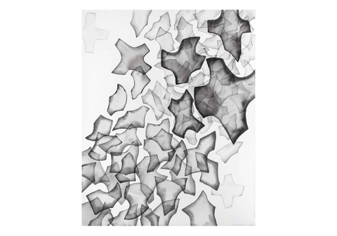 Detlef Schweiger: cross over, 150 x 120 cm, 2024